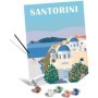 Pictura pe numere Tablou Canvas Santorini